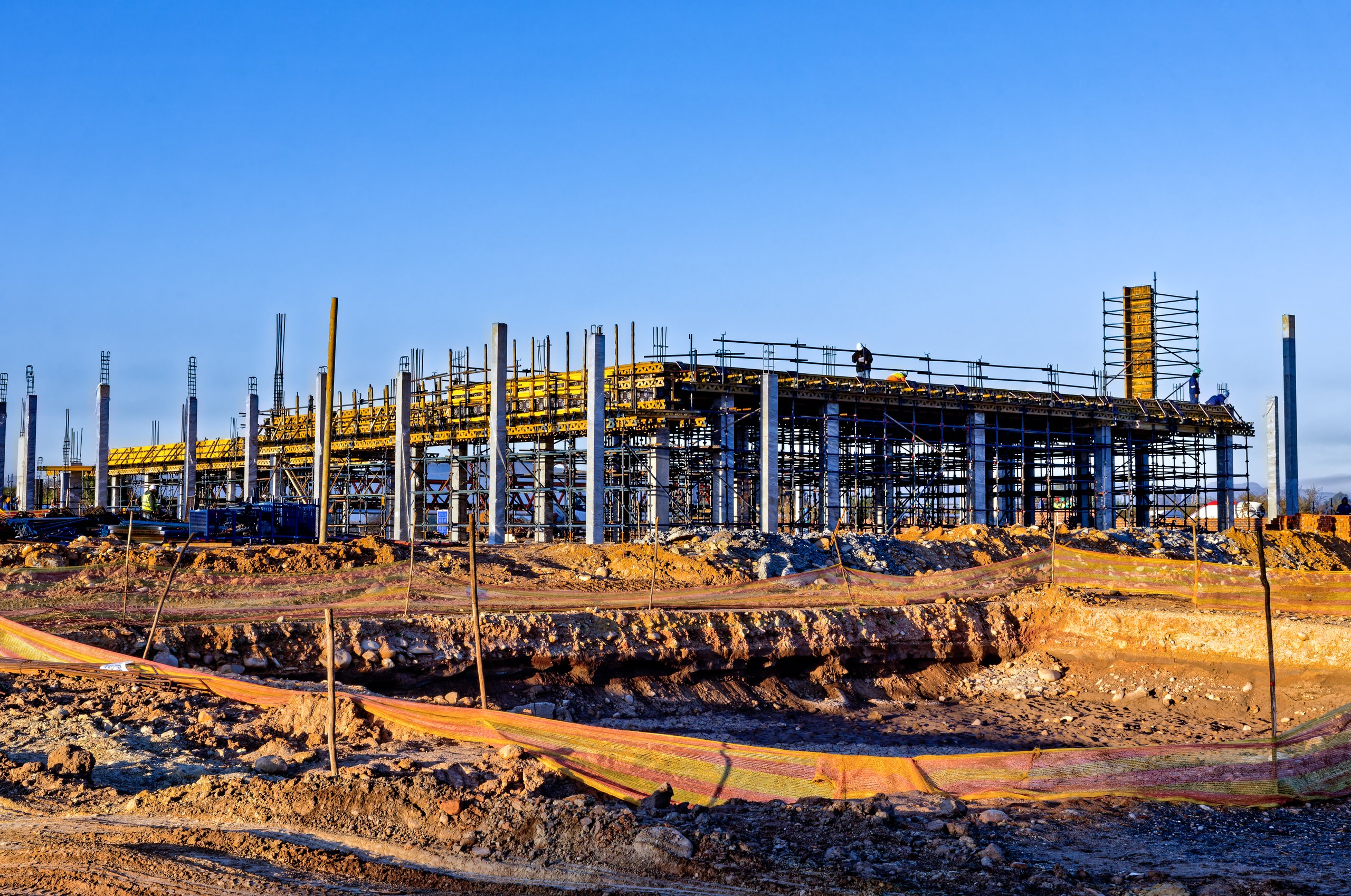Shopping mall construction