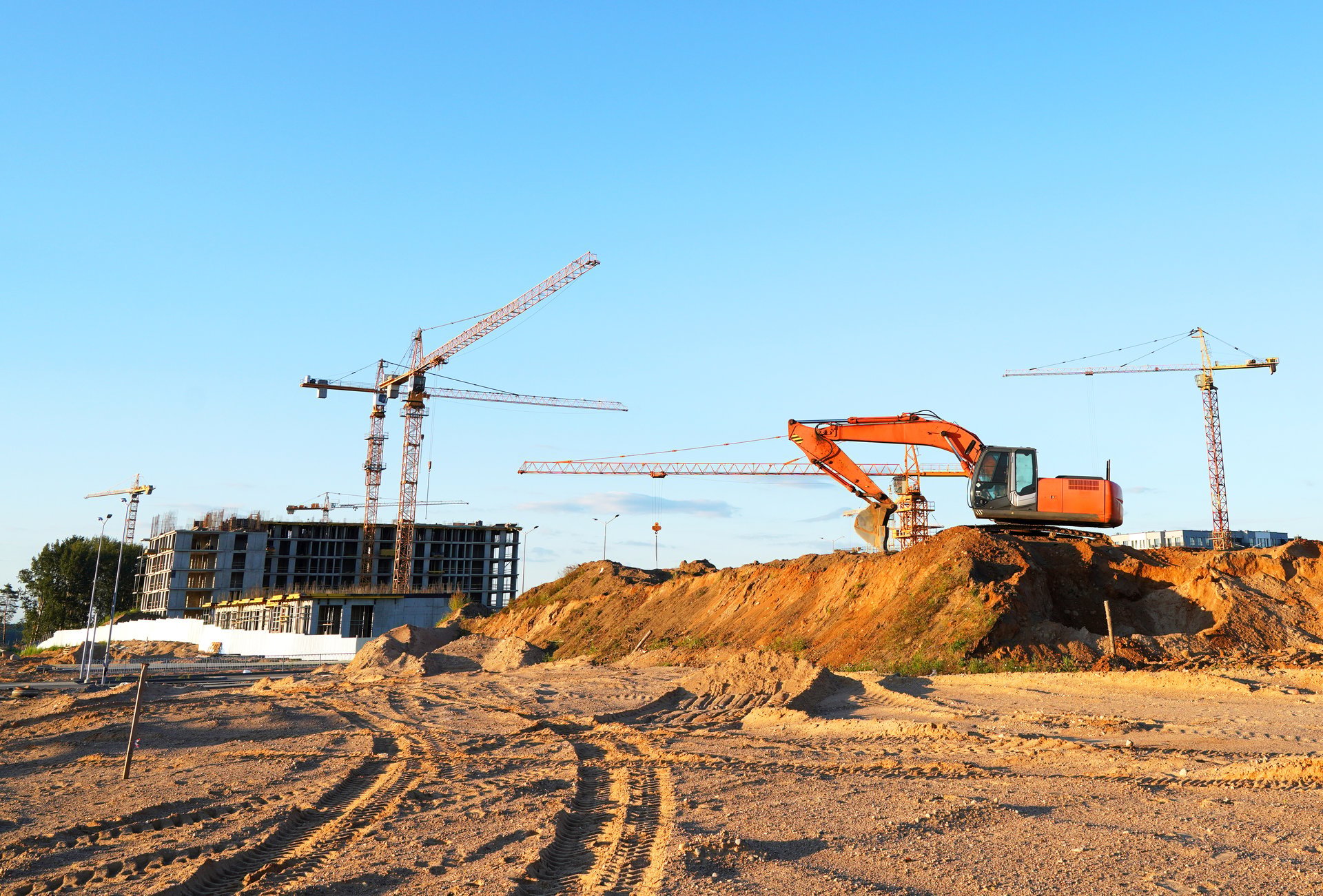 Construction excavation work